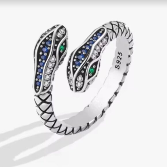 Snake ring, Adjustable Ring, Silver ring, 925 jewelry, Women's Jewelry, Gift - Picture 1 of 1
